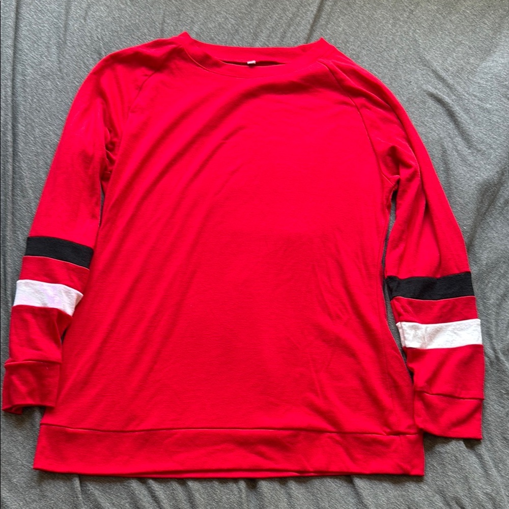 Red Women’s Long Sleeve Sweater